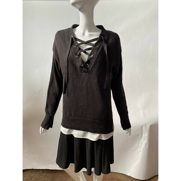 Simply Vera Vera Wang Womens Pullover Sweater Mult - Picture 3 of 12